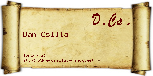 Dan Csilla névjegykártya